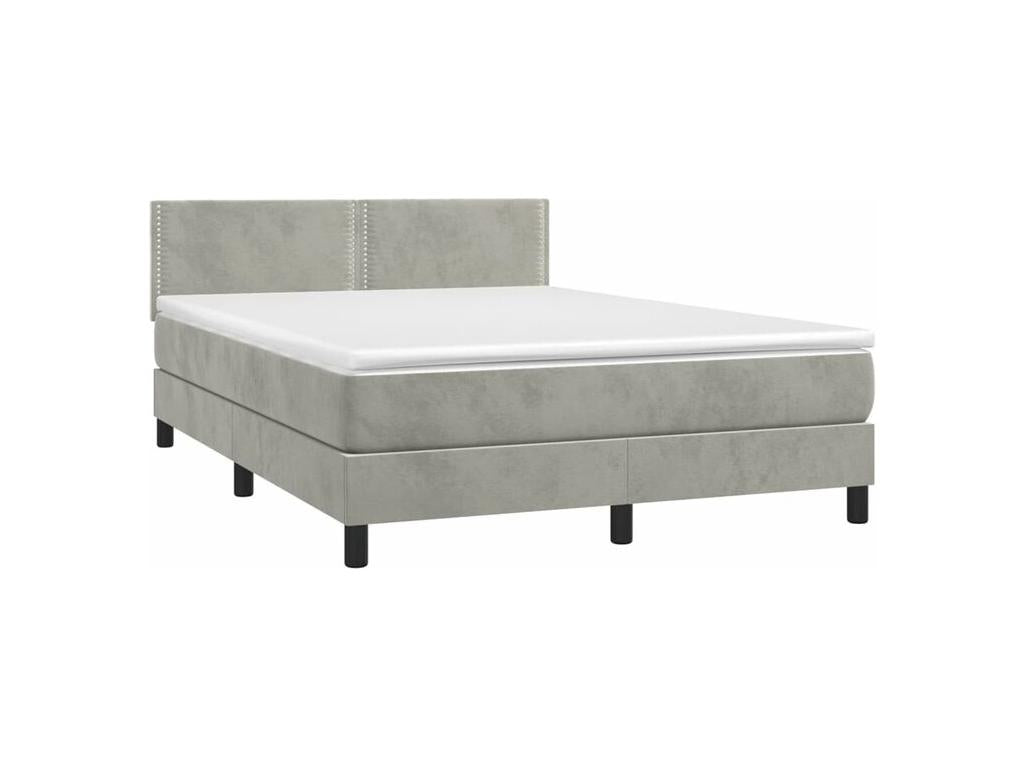 White Velvet Mattress, 140 x 200 cm