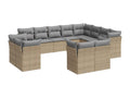 Beige Woven Resin Wicker Outdoor Furniture Set - dlz1766579661335