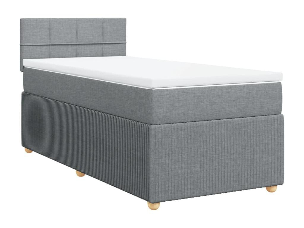 Gray Fabric Mattress, 90 x 200 cm