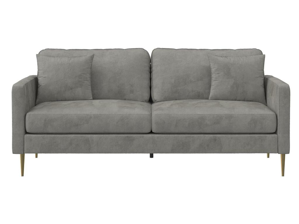 Gray Velvet Sofa