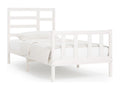 White Pine Wood Bed Frame, 100 x 200 cm
