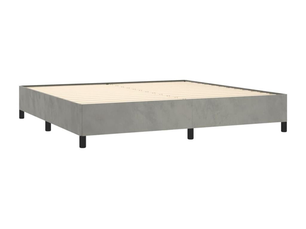 Gray Velvet Mattress, 200 x 200 cm