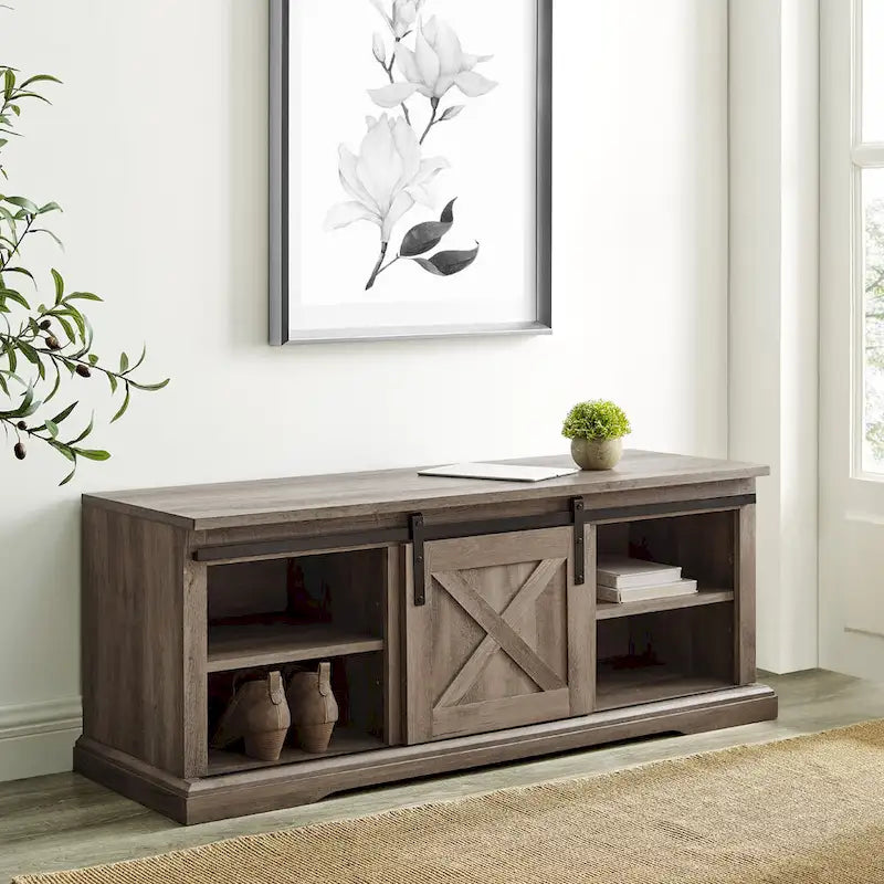 Middlebrook 48-inch Sliding Barn Door Bench