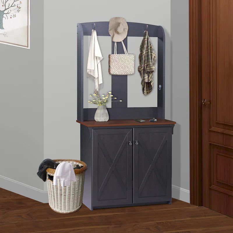 Hide 3 Tier Wood Frame Shoe Storage