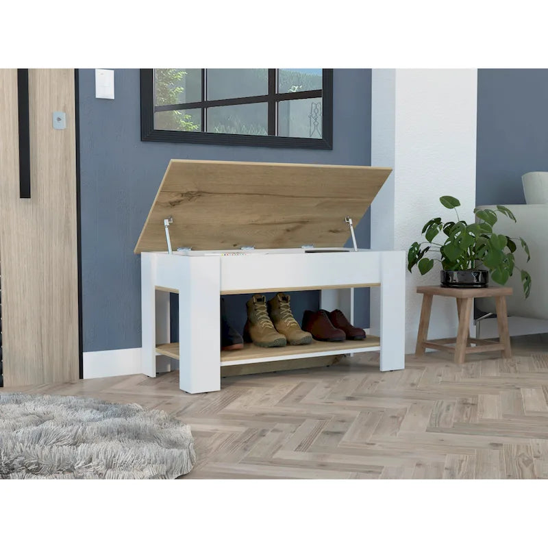 Storage Table, Extendable Table Shelf, Lower Shelf