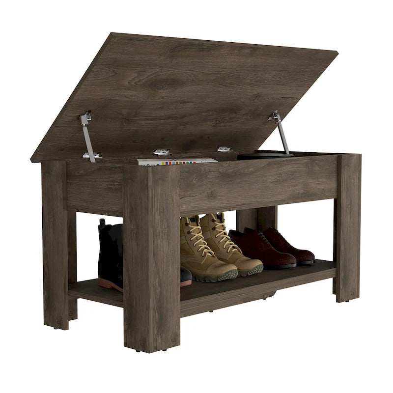 Storage Table, Extendable Table Shelf, Lower Shelf