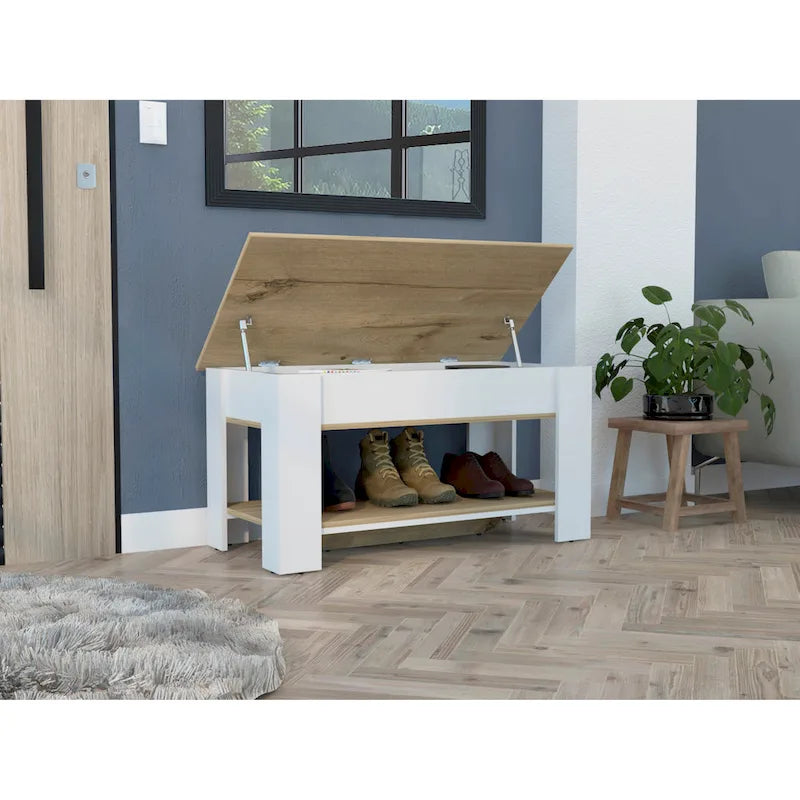 Storage Table, Extendable Table Shelf, Lower Shelf