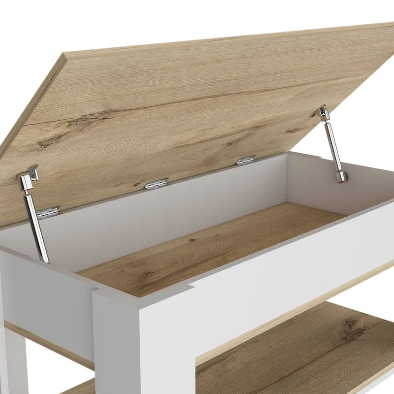 Storage Table, Extendable Table Shelf, Lower Shelf