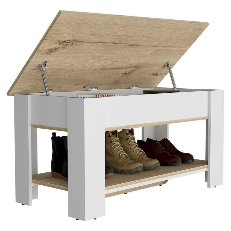 Storage Table, Extendable Table Shelf, Lower Shelf