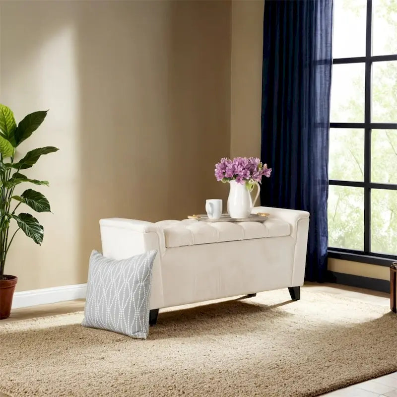 Alden Armed Storage Bench