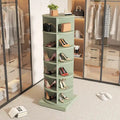 Modern Design Green 360-degree Rotating shoe cabinet 6 layers