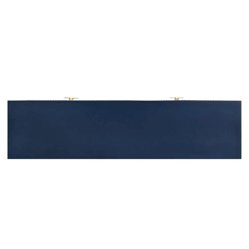 Exquisite Vertical-Striped Four-Door Sideboard with Sturdy Metal Legs and Semi-Circular Handles, for Entryway and Living Room