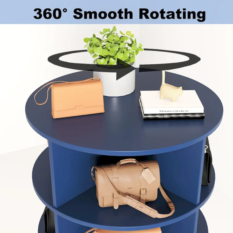 Modern Design 360-degree Rotating Shoe Cabinet 6 Layers, Easy To Assemble
