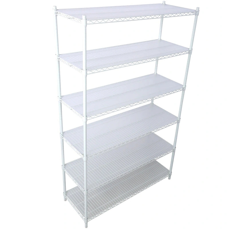 6-Tier Multifunctional Adjustable Shelf with Wheels, 6000LBS Capacity