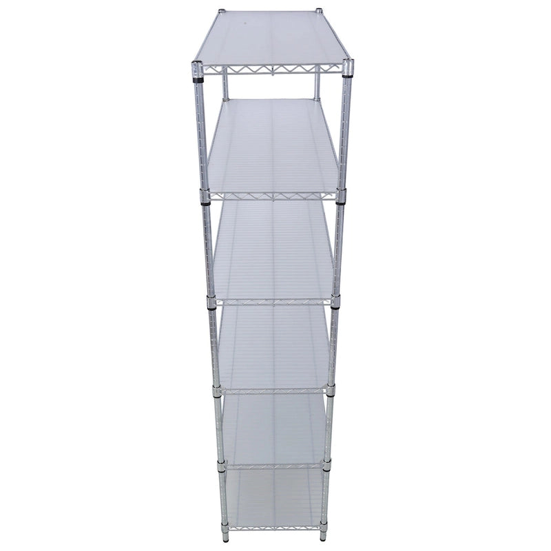 6-Tier Multifunctional Adjustable Shelf with Wheels, 6000LBS Capacity
