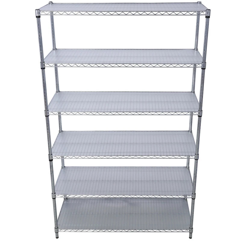 6-Tier Multifunctional Adjustable Shelf with Wheels, 6000LBS Capacity