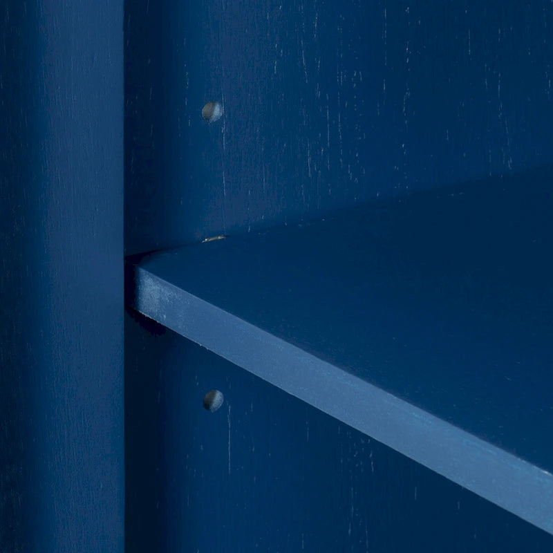 Adjustable Shelf Storage Sideboard with 3 Retro Metal Handles and 4 Pinewood Legs