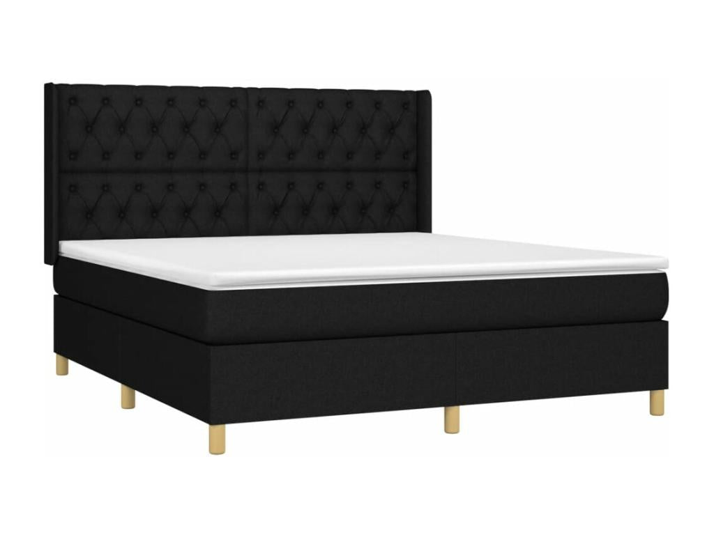 Black Fabric Mattress, 160 x 200 cm