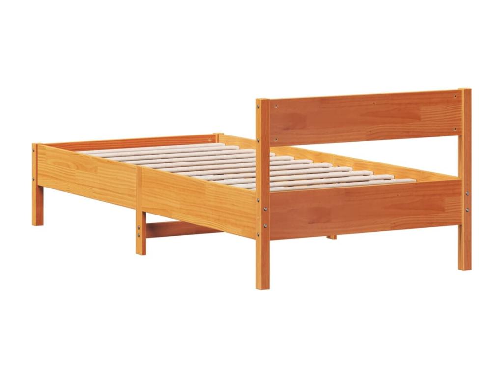 Brown Pine Wood Mattress, 75 x 190 cm