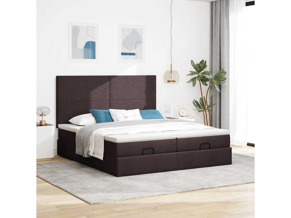 Brown Fabric Mattress, 180 x 200 cm - dlz1766579939979