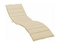 Beige Fabric Chaise Lounge, 200 x 60 x 3 cm