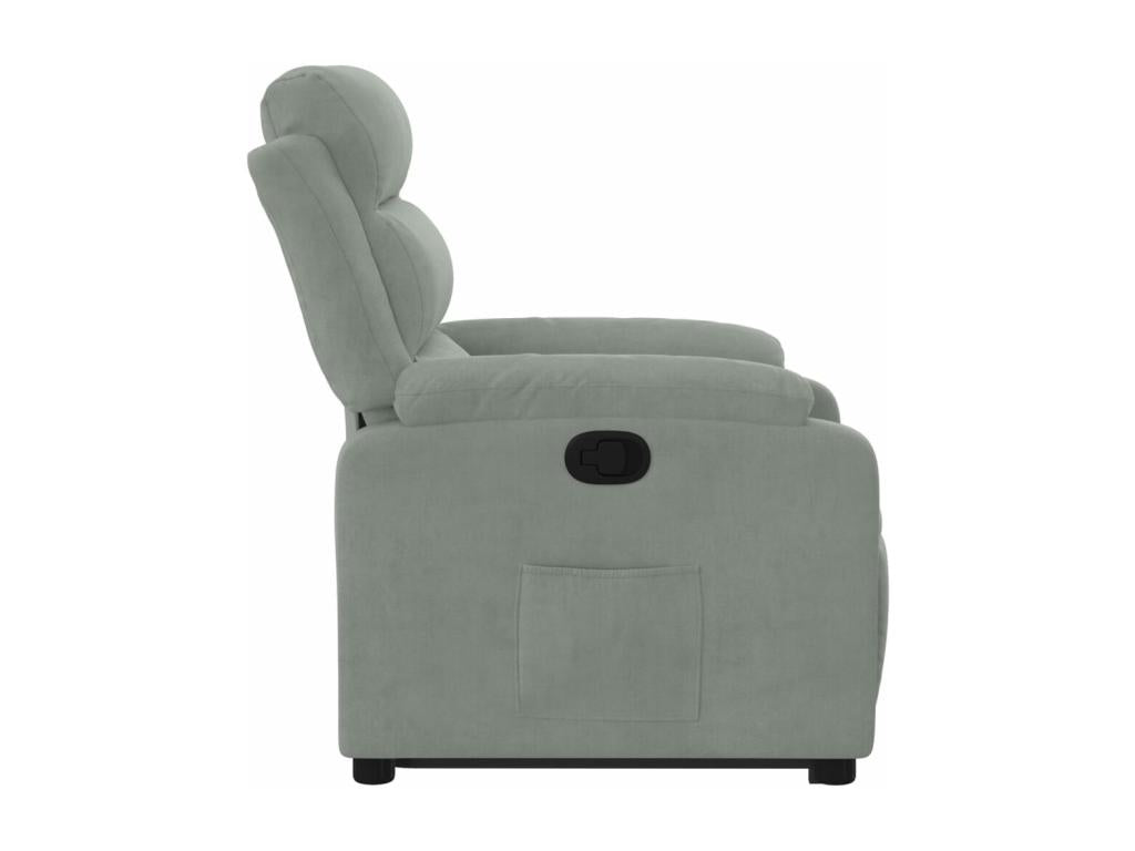 Gray Velvet Accent Chair