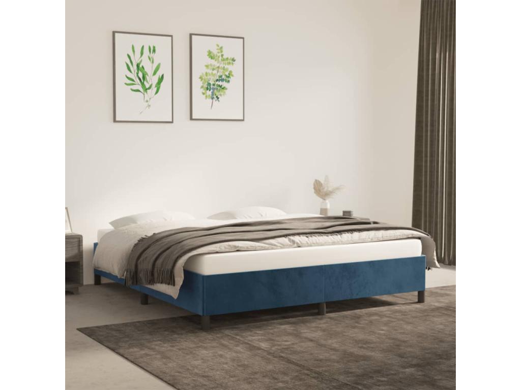 Blue Velvet Mattress, 180 x 200 cm