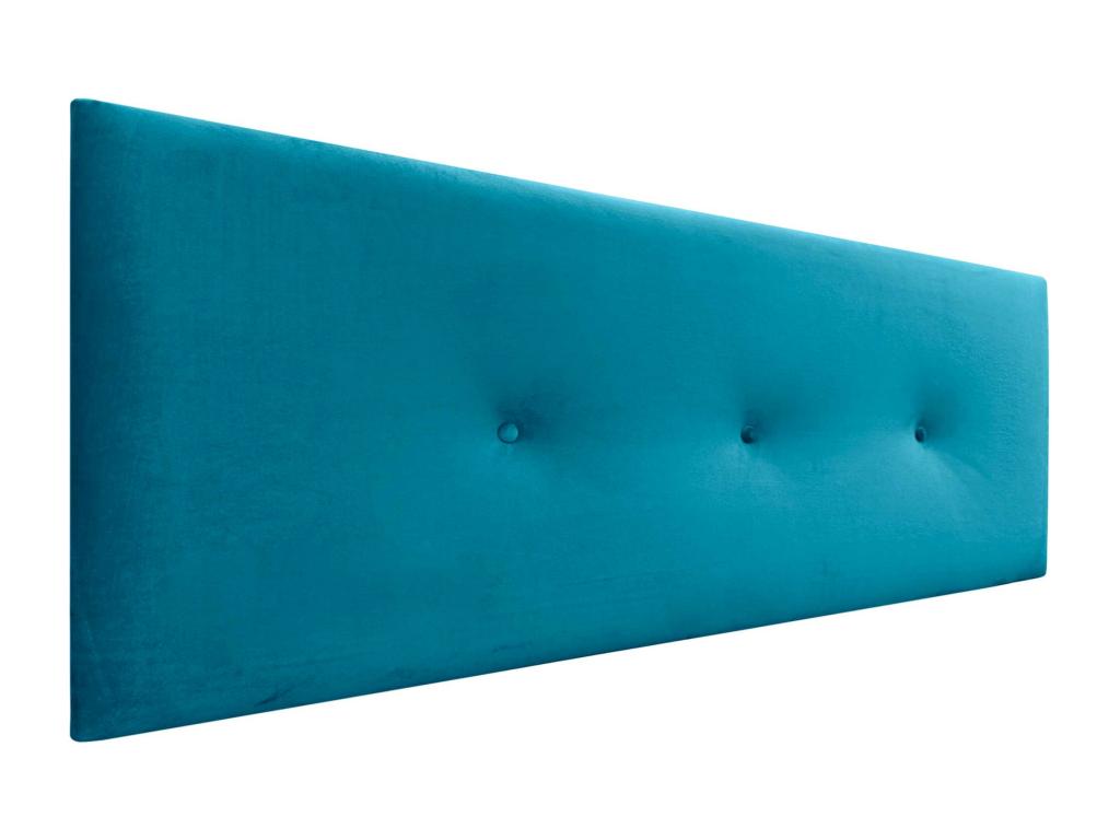 Blue Velvet Bed, 160 x 60 cm