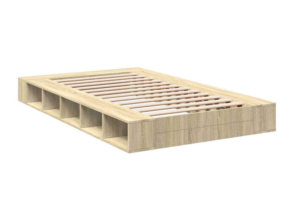 Brown Oak Wood Mattress, 120 x 200 cm - dlz1766579935728