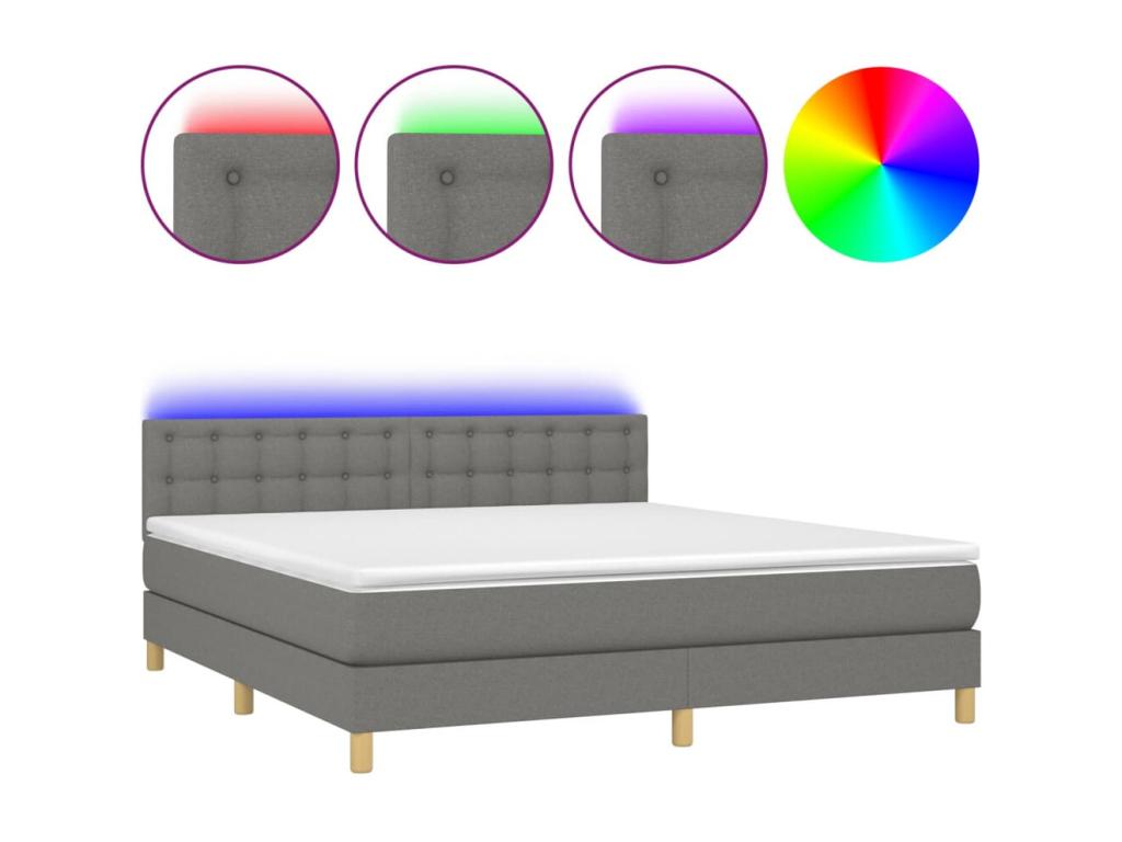 Gray Fabric Mattress, 180 x 200 cm