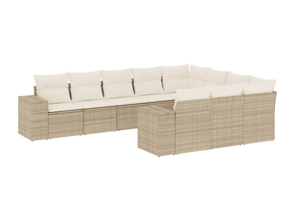 Beige Woven Resin Wicker Outdoor Furniture Set - dlz1766579781253