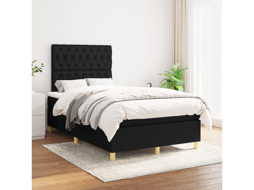 Black Fabric Mattress, 120 x 200 cm - dlz1766579721111