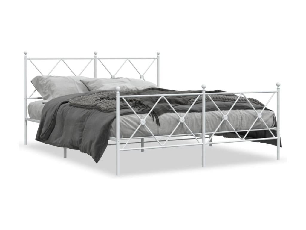 White Metal Mattress, 150 x 200 cm