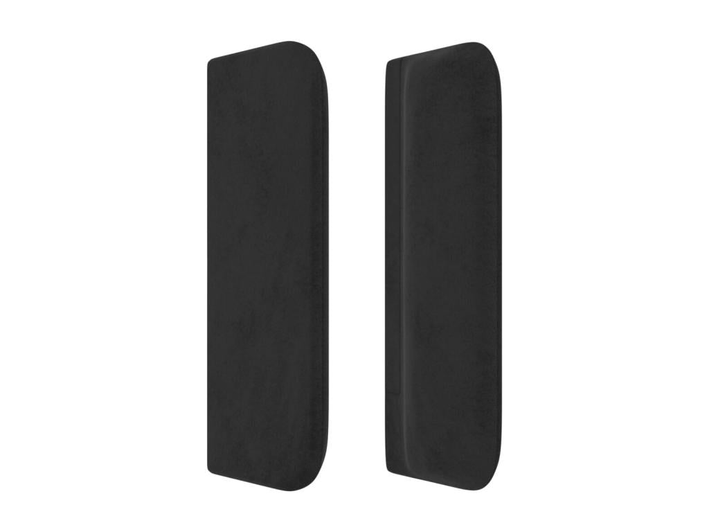 Black Velvet Bed, 93 x 16 x 78 cm