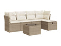 Beige Woven Resin Wicker Outdoor Furniture Set - dlz1766579664138