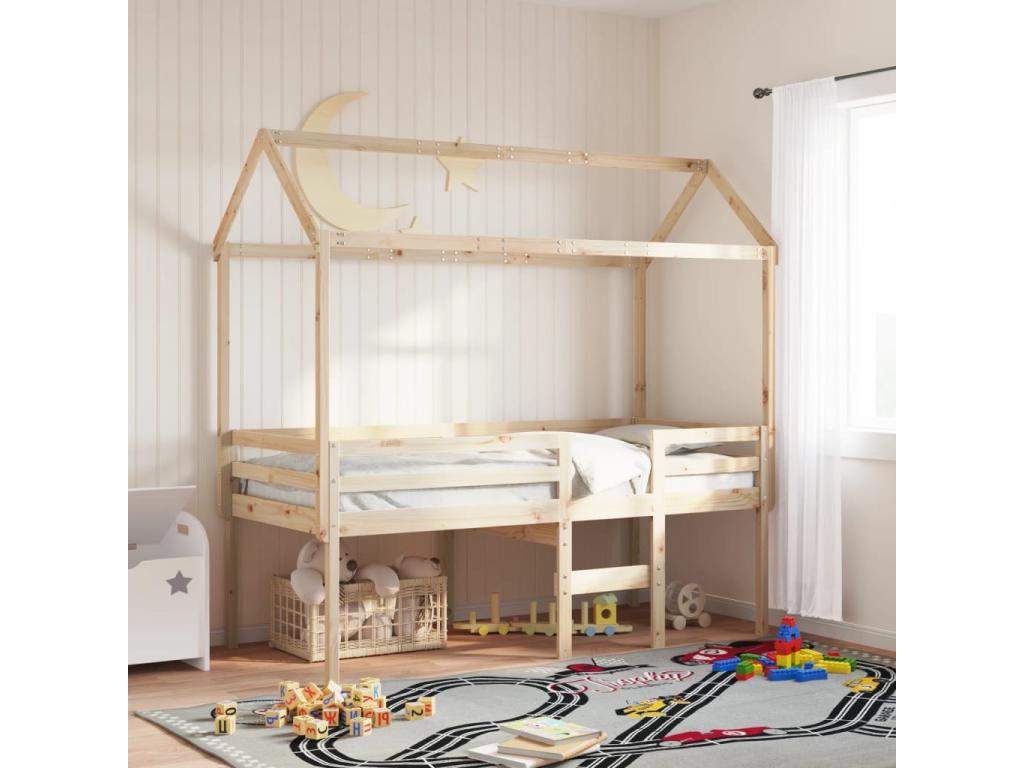 Brown Pine Wood Mattress, 75 x 190 cm - dlz1766579942558