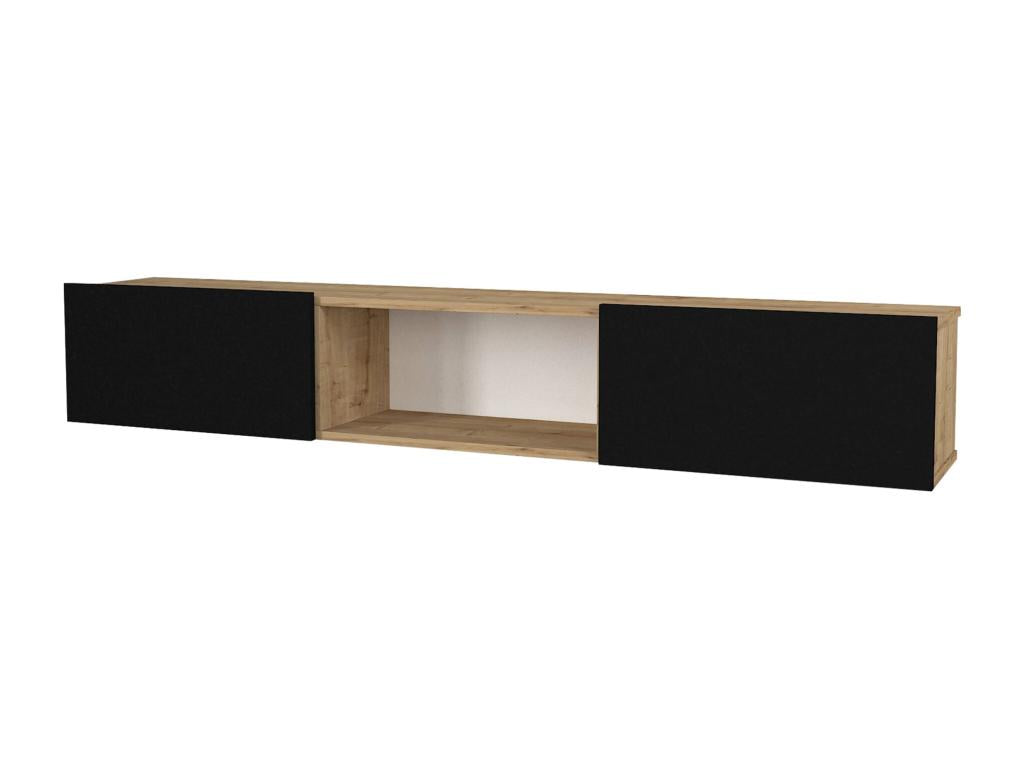 Black TV Stand, 180 x 31 x 29.5 cm