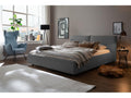 Gray Velvet Bed - dlz1766579702848
