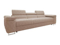 Brown Metal Sofa, 263 x 102 x 70 cm