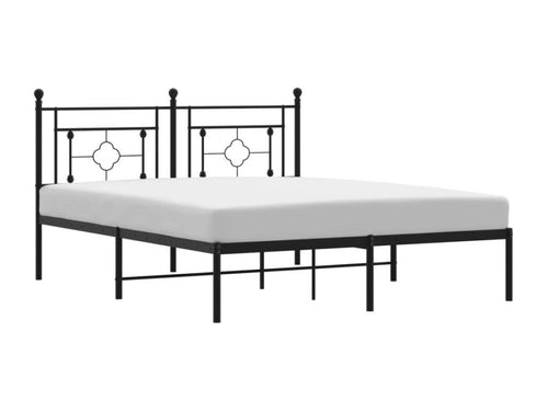 Black Metal Bed Frame, 160 x 200 cm