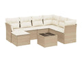Beige Woven Resin Wicker Outdoor Furniture Set - dlz1766579865071