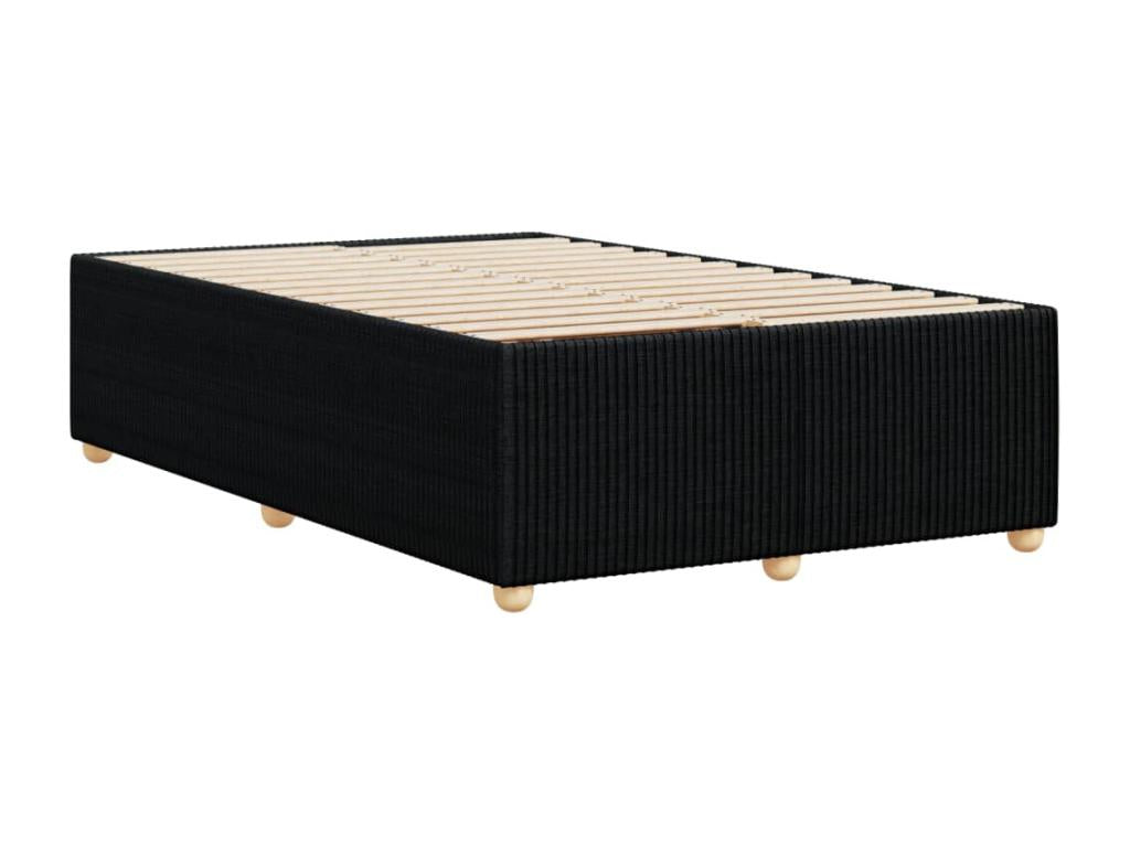 Black Fabric Bed Frame, 120 x 200 cm