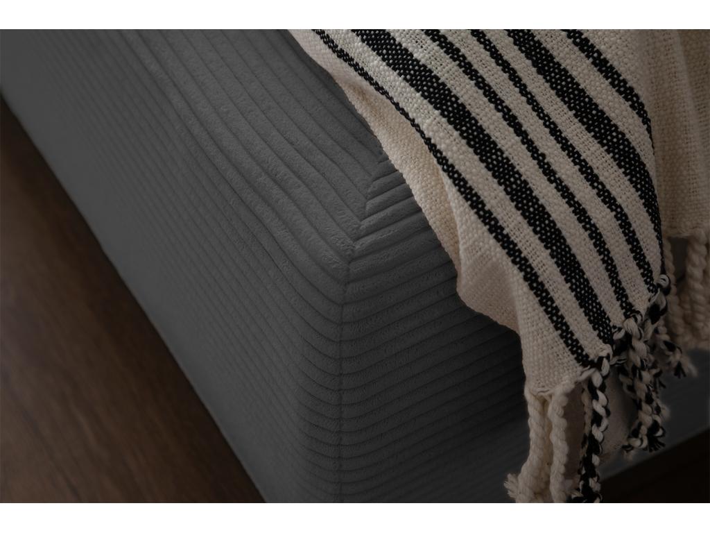 Gray Velvet Bed - dlz1766579702848