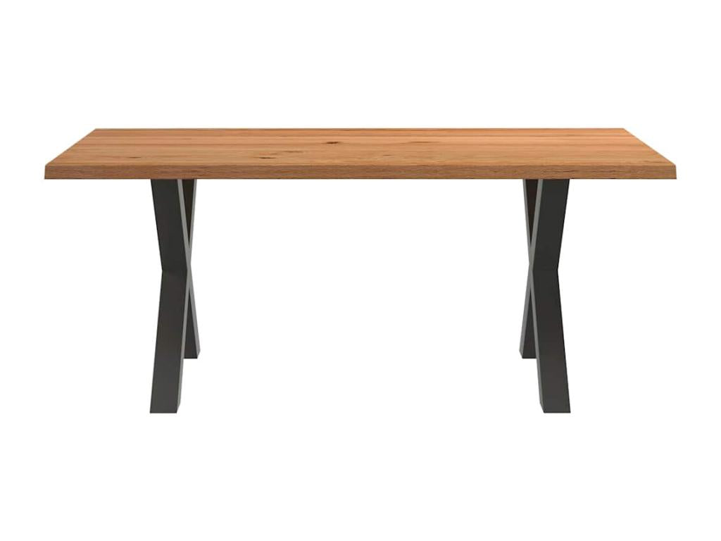 Brown Oak Wood Dining Table - dlz1766579873070