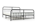 Black Metal Bed Frame, 193 x 203 cm