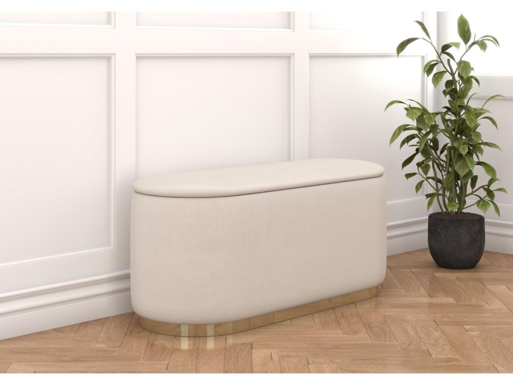 Beige Ottoman