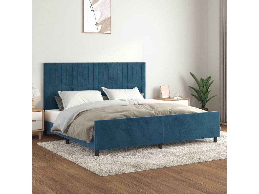 Blue Velvet Mattress, 200 x 200 cm