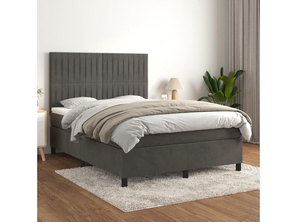 White Velvet Mattress, 140 x 190 cm