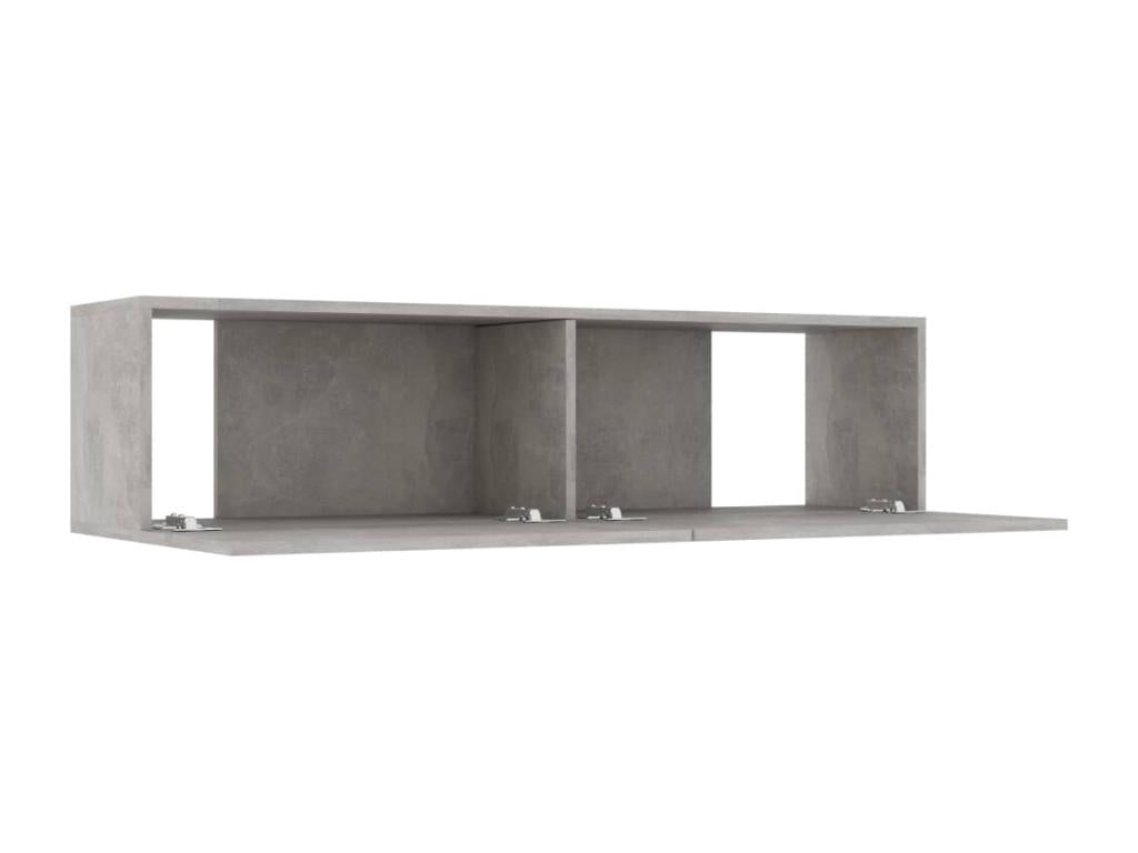 Gray TV Stand, 120 x 30 x 30 cm