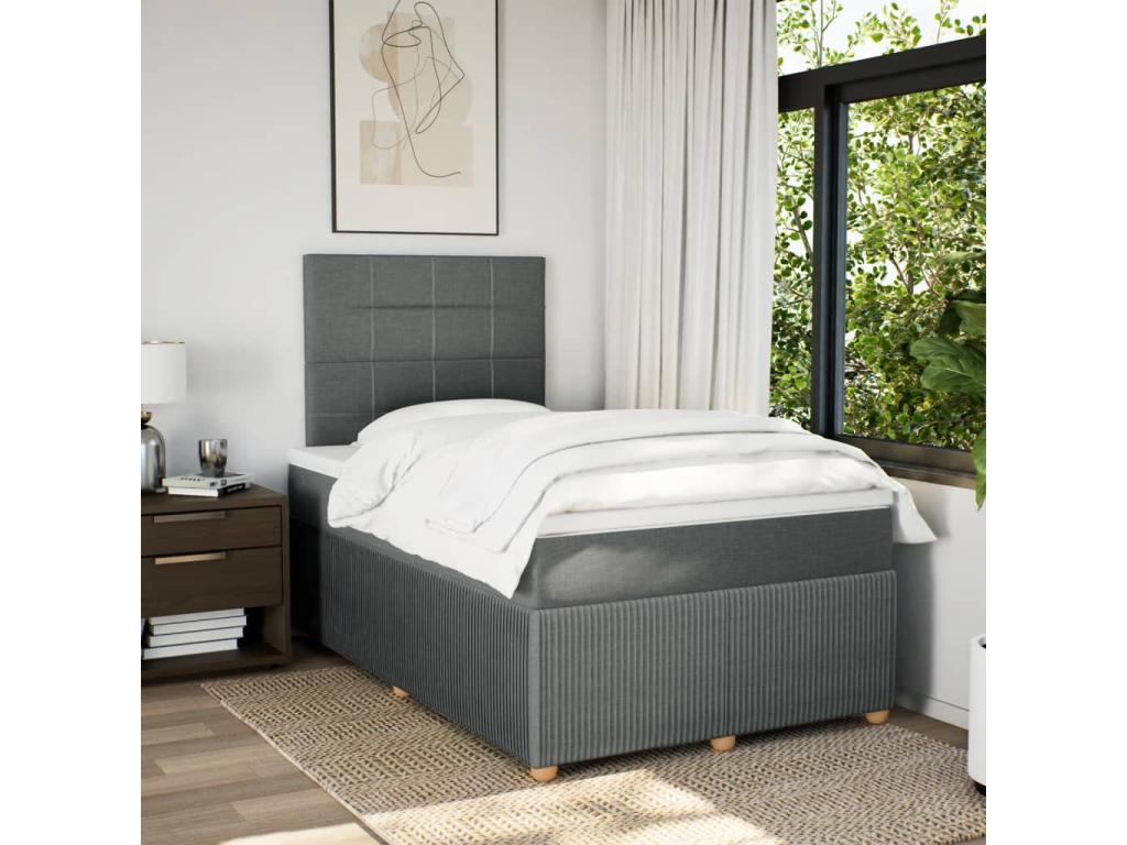 Gray Fabric Mattress, 120 x 190 cm